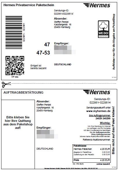 hermes paketaufkleber|hermes paketschein preise.